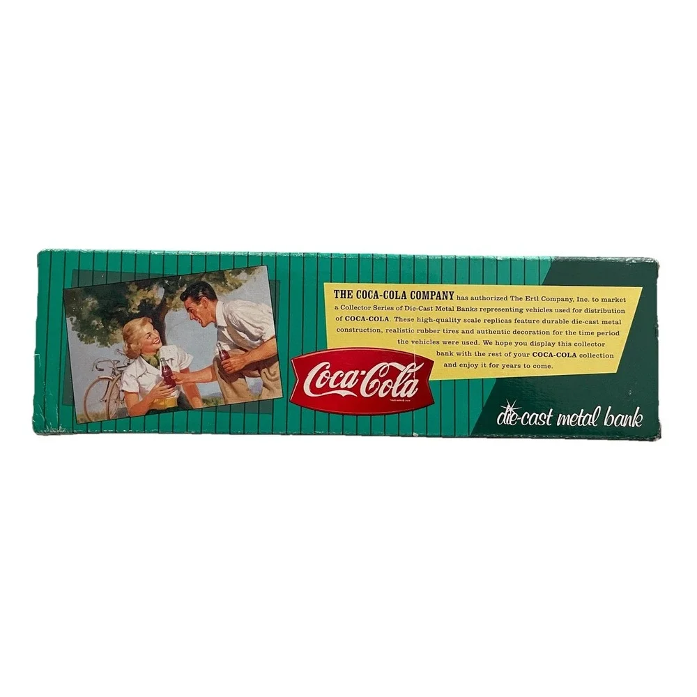 Vintage Coca-Cola Delivery Tractor Trailer Die-Cast Metal‎ Bank by Ertl-1996-NIB